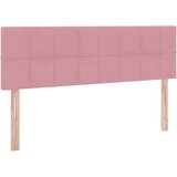  LED krevet za pohranu s madracem Ružičasta 140 x 200 cm Baršun | Shoptok.si