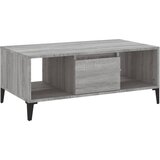 Maison Chic Klubska mizica - kavna mizica - Nizka mizica siva sonoma 90x50x36,5 cm inženirski les, (21752470) Cene