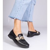 D/CEO marka niezdefiniowana Black faux leather loafers with rhinestones Berita | shoptok.hr
