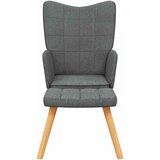  Stolica za opuštanje s osloncem za noge tamnosiva od tkanine | shoptok.hr