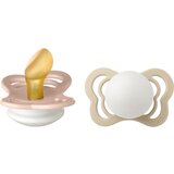 Bibs Couture Glow Natural Rubber Size 1: 0+ months duda Blush / Vanilla 2 kos Cene