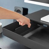 YAMAZAKI Črno kovinsko stojalo za monitor Tower – | Shoptok.si