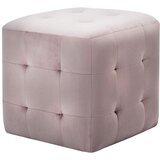 Furnova Nočne omarice 2 kosa roza 30x30x30 cm žametno blago, (21927570) | Shoptok.si