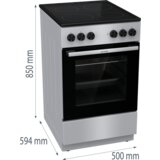 Gorenje električni šporet GEC5A11SG