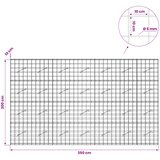 Gabion s žicom debljine 5 mm i mrežom 10x10 cm 350x10x200 cm | shoptok.hr