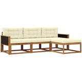  Set vanjskih sofa 4 kom. Prirodna i krem | shoptok.hr