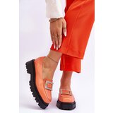 Kesi Comfortable leather moccasins orange Agathę | ePonuda.com