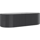 Furnova Visoka greda iz prašno premazanega jekla 249x100x68 cm antracit, (21920902) | Shoptok.si