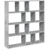 Maison Chic Knjižna omara - Knjižni regal betonsko siva 132x29x141,5 cm inženirski les, (21725097) Cene