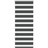 vidaXL Zavjesa zebra crna 65x150 cm širina tkanine 60,9 cm poliester | shoptok.hr