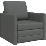 vidaXL tlačna postelja 2-v-1 temno siva 74x77x81 cm tkanina | Shoptok.si