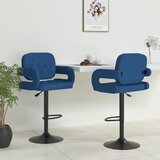 Furnova Barski stolčki 2 kosa modro blago, (21949468) | Shoptok.si