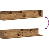  Zidne police 2 kom Staro drvo 100x16,5x16,5cm Konstruirano drvo | shoptok.hr