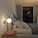  Zidna lampa 1xG9/40W/230V zlatna/bela Slike
