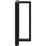  Noge za barski stol T-oblika 2 kom Crne 60x35x(90-91) cm Čelik | shoptok.hr