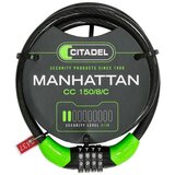 Kabel s lokotom Citadel Manhattan cc 150/8/c kombinacija Crna 150 cm | shoptok.hr