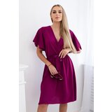 Kesi Włoski Dress with a plunging neckline plum | Shoptok.si