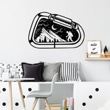 Wallity Zidna dekoracija Camp Life, 45 x 70 cm, Crna | ePonuda.com