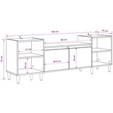 TV ormar 160 x 35 x 55 cm Umjetnički hrast Konstruirano drvo | shoptok.hr