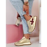 DStreet Sportowe sneakersy damskie FLEXIMOT bordowe | Shoptok.si