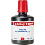  Tinta za marker permanentni 100ml edding t100 crvena | shoptok.hr