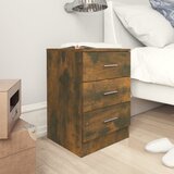 vidaXL noćni ormarić dimljeni hrast 38 x 35 x 56 cm konstruirano drvo Cijene