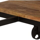  Pisalna miza z zložljivim stolčkom trdni mangov les 115x50x76cm | Shoptok.si