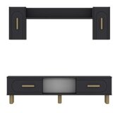 Hanah home tv polica yosun bohem anthracite sapphire oak | ePonuda.com