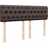  Krevet s oprugama i madracem tamnosmeđi 140 x 190 cm od tkanine | shoptok.hr