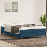 Box Spring krevet bez madracem tamnoplavi 160x220 cm samt | shoptok.hr