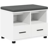  Klupa za hodnik s jastukom s ladicama Bijeli 60 x 38 x 46 cm | Eponuda.ba