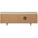 WOOOD Svetlo siva TV omarica iz masivnega bora 152x53x46 cm Basu &amp;ndash; Slike