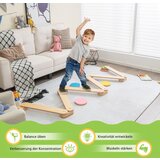  12-delna balansirna gred s 6 balansirnimi kamni, poljubno kombinirana, iz lesa za otroke | Shoptok.si