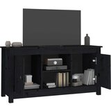 TV omarica črna 103x36,5x52 cm trdna borovina, (20730290) | Shoptok.si