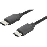 Digitus USB kabel USB 2.0 USB-C® utikač, USB-C® utikač 1.80 m crna okrugli, utikač primjenjiv s obje strane, dvostruko zaštićen AK-300138-018-S | shoptok.hr