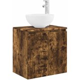 vidaXL Umivalnik s pritrditev na steno Dimljen hrast, (5000245028) | Shoptok.si