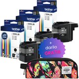Brother Komplet kartuš LC529XLBK (črna), original, 3 kosi + DARILO GRATIS | Shoptok.si