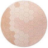 Lorena Canals Svetlo rožnata pralna/ročno tkana bombažna okrogla preproga ø 140 cm Honeycomb Rose – Cene