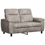  Set sofe 2 pcs Svjetlosiva Umetnička suknja koža - Svjetlosiva 2-sjedalo (120 cm) + 3-sjedalo | shoptok.hr