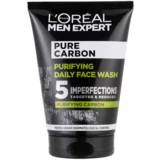 L´Oréal Paris men Expert Pure Carbon Purifying Daily Face Wash gel za čišćenje lica za normalnu kožu 100 ml za muškarce