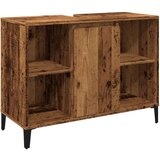 vidaXL Omarica za umivalnik starinski les 80x33x60 cm inženirski les | Shoptok.si