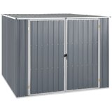vidaXL Vrtna lopa siva 195x198x159 cm pocinkano jeklo Cene