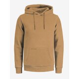 Jack & Jones Light Brown Mens Hoodie Drew - Men Cene