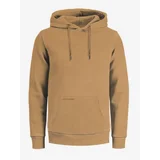 Jack & Jones Light Brown Mens Hoodie Drew - Men