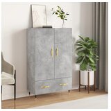 vidaXL Visoka komoda boja betona 69 5 x 31 x 115 cm konstruirano drvo | shoptok.hr
