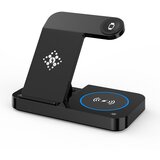 INF Zložljiv brezžični polnilec 4 v 1 za telefon, Airpods, Apple Watch Black, (21275049) | Shoptok.si