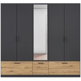 Boxxx OMARA ZA OBLAČILA, siva, hrast artisan | Shoptok.si
