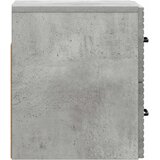  Noćni ormarić za montažu na zid Betonska siva 34,5 x 33 x 40 cm | shoptok.hr