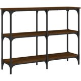 vidaXL Konzolni stol boja smeđeg hrasta 100x29x75 cm konstruirano drvo | shoptok.hr