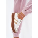Boto EVENTO Women's Platform Sneakers Made Of Eco Leather White-Gold Elaraven | shoptok.hr